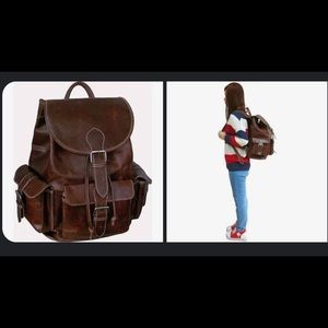 Large Ameri Leather vacationer backpack